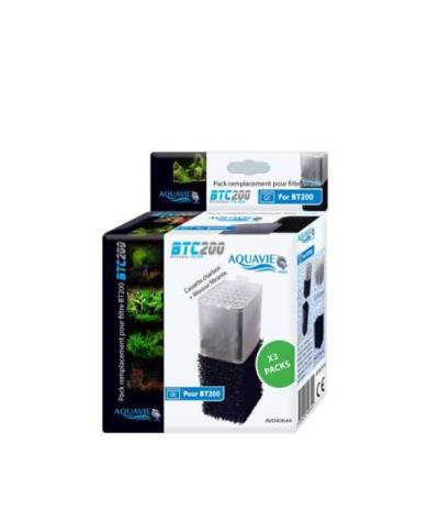 Aquavie - Cartouche charbon  & mousse pour Filtre BT200 - 3 pcs