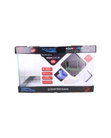 Aquavie - Aquarium Aquafluo 25 - Bleu - 40x25x25 cm 