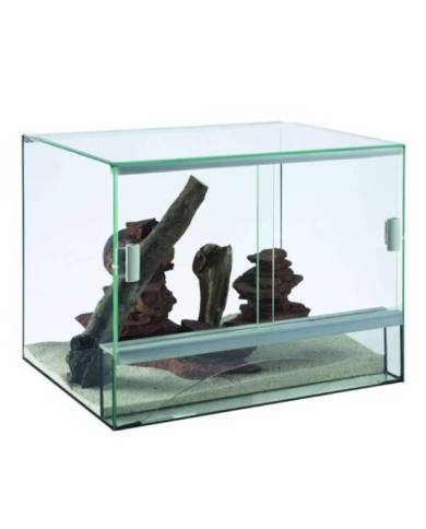Aquavie - Terrarium en verre - 60x30x40 cm