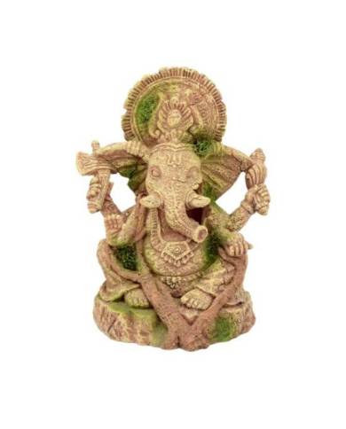 Aquavie - Décoration résine - Zen Bouddha Eléphant - 11,5x9,5x14,5 cm