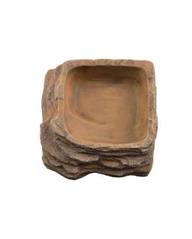 Aquavie - Abreuvoir résine - Roche 14 - 14x14x5 cm