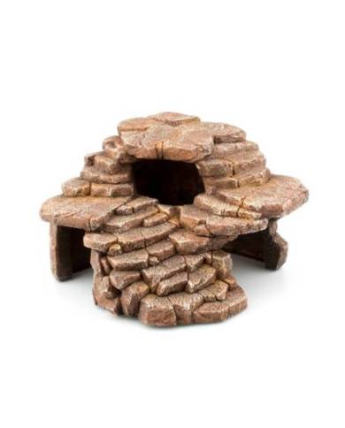 Aquavie - Décoration résine - Caverne House 23 - 23x22x15,5 cm