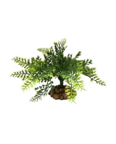 Aquavie - Plante artificielle sur socle - Feuillage Fougi - 18 cm