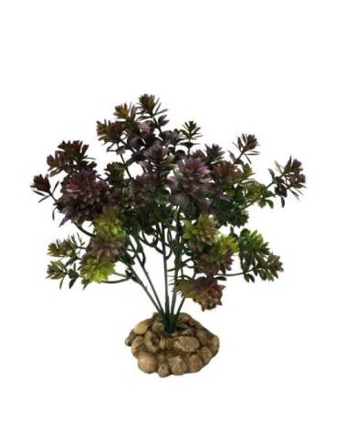 Aquavie - Plante artificielle sur socle - Violette 22 - 22 cm