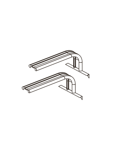 Aquavie - GrassyCore Sealight - Leg S - Noir - 21x9 cm - 2 pcs