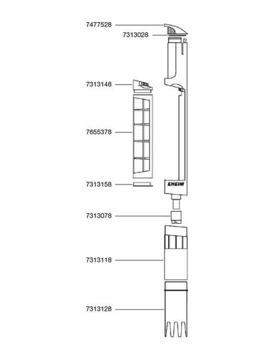 EHEIM Buse d'aspiration 3531