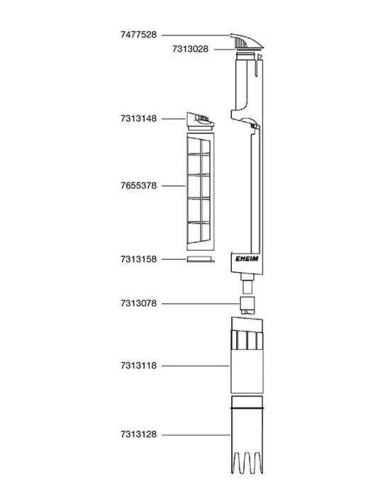 Eheim - Buse d'aspiration pour Quick Vac (3531)
