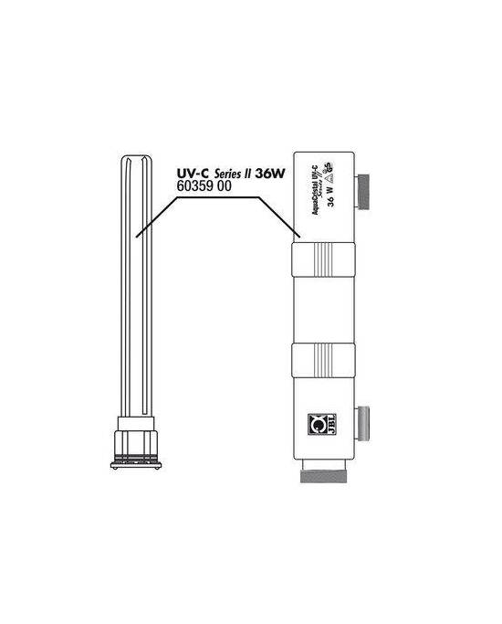 JBL - Boitier + verre pour UV-C II 36W