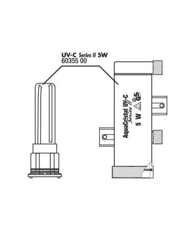 *SC* (3)JBL UV-C II 5W Boitier + verre