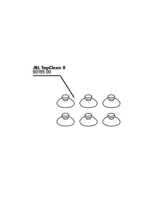 JBL - TopClean II - Ventouse 6 pcs