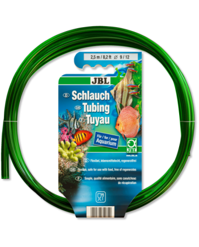 JBL - Tuyau prédécoupé - 9/12 mm - Vert - 2,5 m