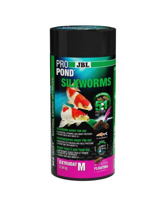 JBL - ProPond Silkworms M - 0,34kg - 1L