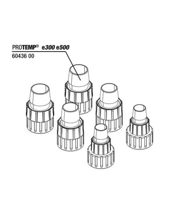 JBL - Raccord de tuyau pour ProTemp e300/e500  - 6 pcs