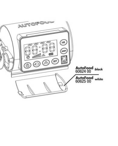 *SC* (3) JBL AutoFood WHITE Couvercle de la batterie