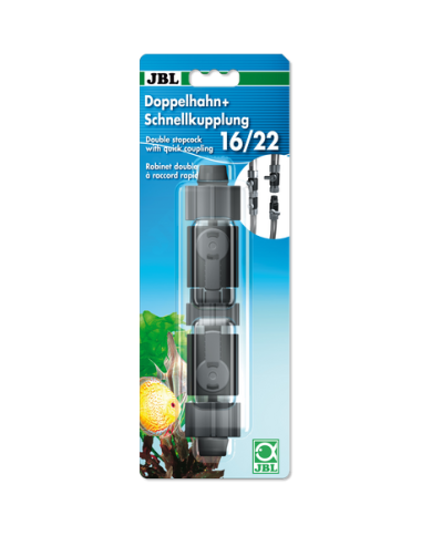 JBL - Robinet double à raccord rapide 16/22 mm