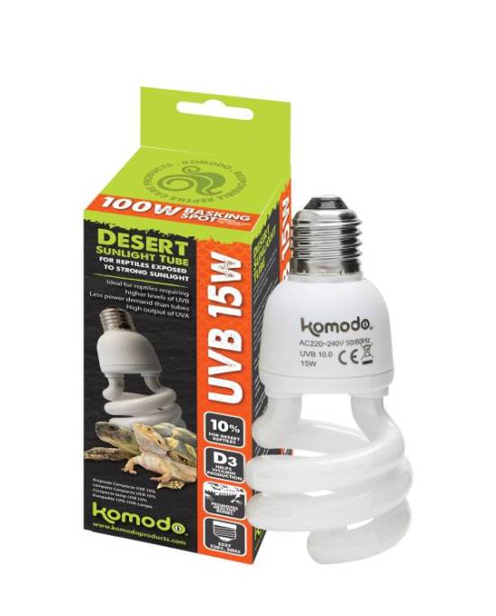 Komodo - Compact lamp UVB 10.0 ES - 15W