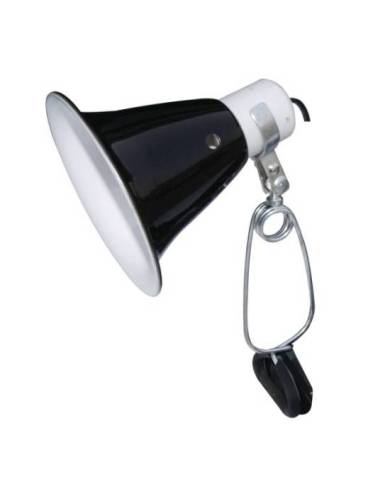 *SC* Komodo Black Dome Clamp Lamp Fixture 14cm