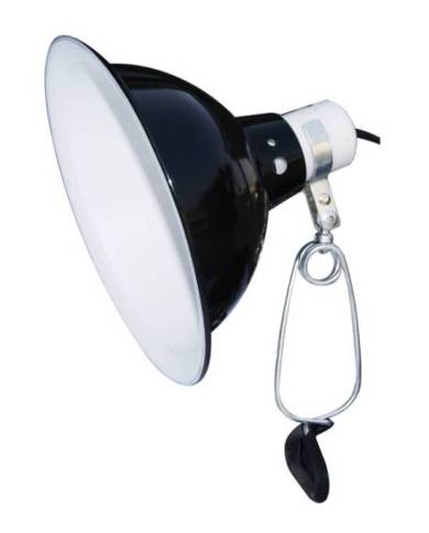 *SC* Komodo Black Dome Clamp Lamp Fixture 21cm