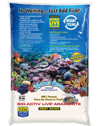 NATURAL WHITE REEF SAND 0,1-0,5mm en 9,07 KG