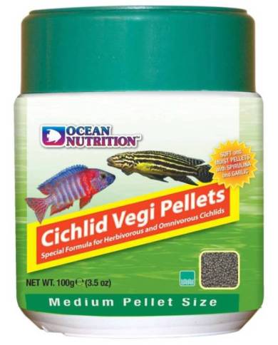 Ocean Nutrition - SEC - Cichlid Vegi - Granulés Medium - 100g