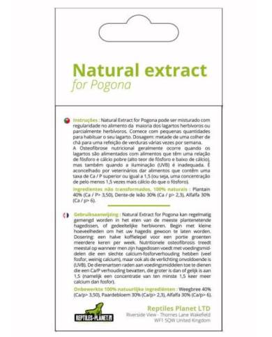 (1) Natural extract for Pogona -- Complément nutritionnel pour pogona