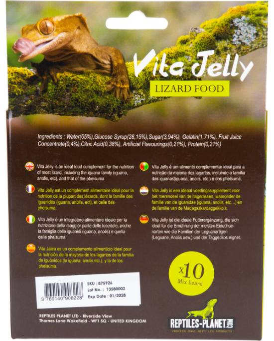 Reptiles Planet - Vita Jelly Vitamin Lizard Food - 10 pcs