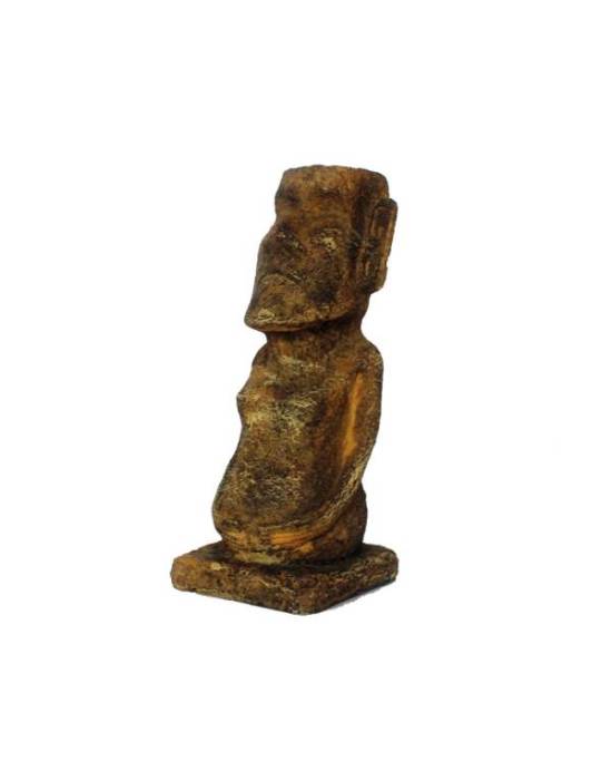 Reptiles Planet - Décoration Moai primitive - 8,5x8,5x20,5 cm