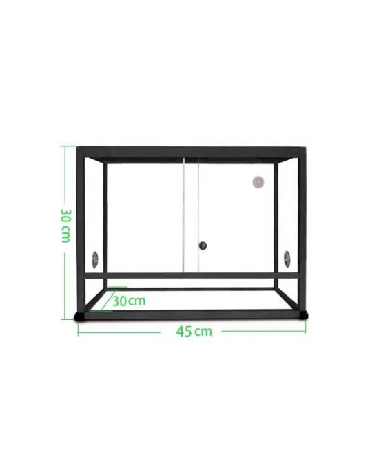 Reptiles Planet - Terrarium Elegance - Black - 45x30x30 cm