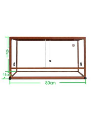 Reptiles Planet - Terrarium Elegance - Wood texture - 80x45x45 cm