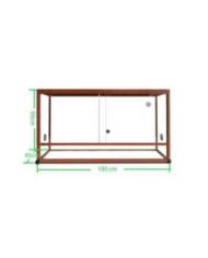 Reptiles Planet - Terrarium Elegance - Wood texture - 100x45x50 cm