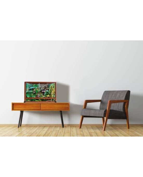 Reptiles Planet - Terrarium Elegance - Wood texture - 100x45x50 cm