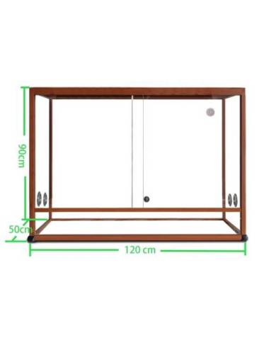 Reptiles Planet - Terrarium Elegance - Wood texture - 120x50x90 cm