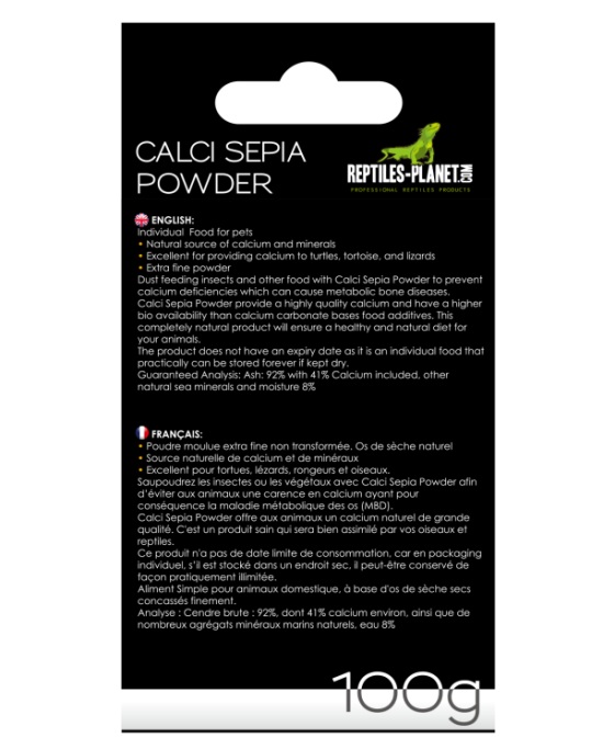 Reptiles Planet - Calci Sepia Powder - Os de Seiche en poudre - 100g