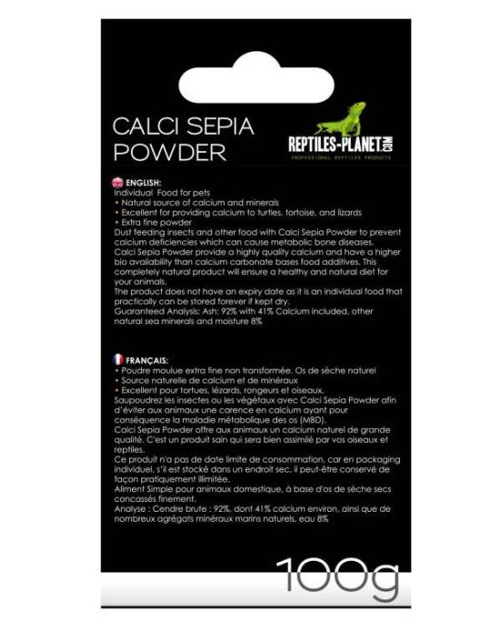 Reptiles Planet - Calci Sepia Powder - Os de Seiche en poudre - 100g
