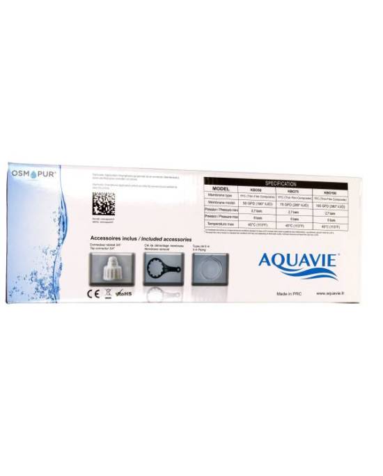 Aquavie - Osmoseur - KBO50 - 180L/j