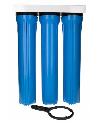 AVT - Préfiltre triple - 20'' Slim - Bleu