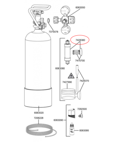 Eheim - Compteur de bulles CO2 avec clapet anti-retour
