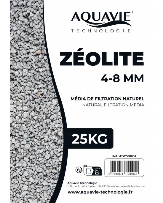 Aquavie - Zéolithe - 4 à 8 mm - 25kg