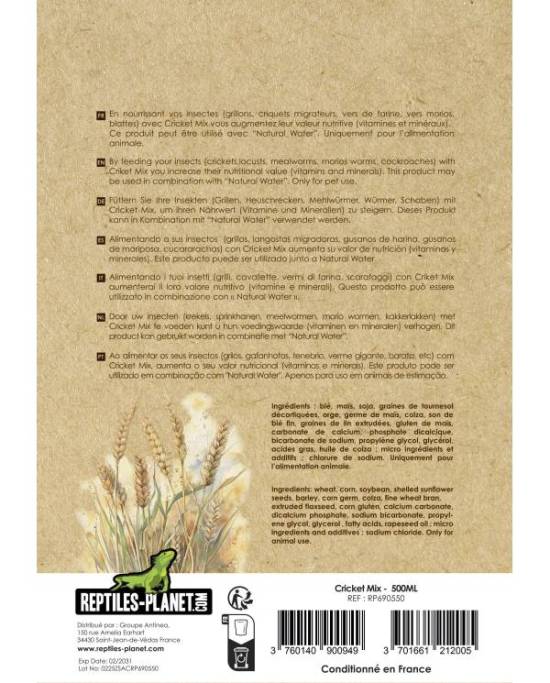 Reptiles Planet - Cricket Mix - 500 mL