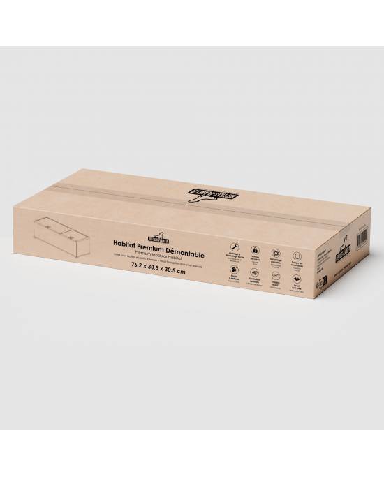 Reptiles Planet - Habitat Premium Démontable - 76,2x30,5x30,5 cm