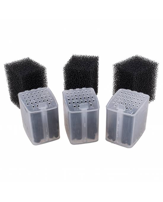 Aquavie - Cartouche charbon  & mousse pour Filtre BT200 - 3 pcs